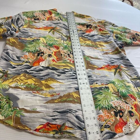 Step In Style Vintage Hawaiian Short Sleeve Button Up Shirt XL See Measurements - Picture 7 of 7